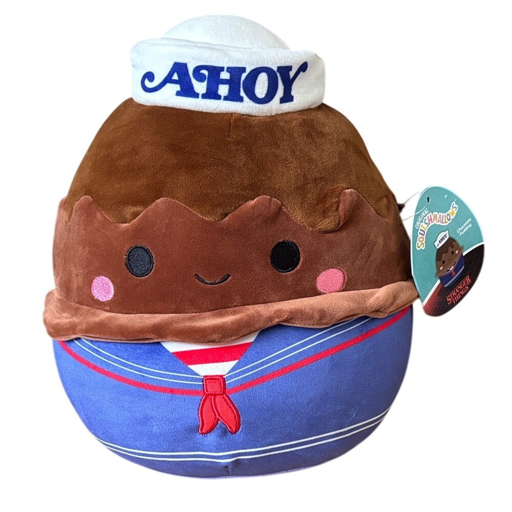 Stranger Things Ahoy Chocolate Pudding Squishmallow Plush Toy Collectible 11 NEW